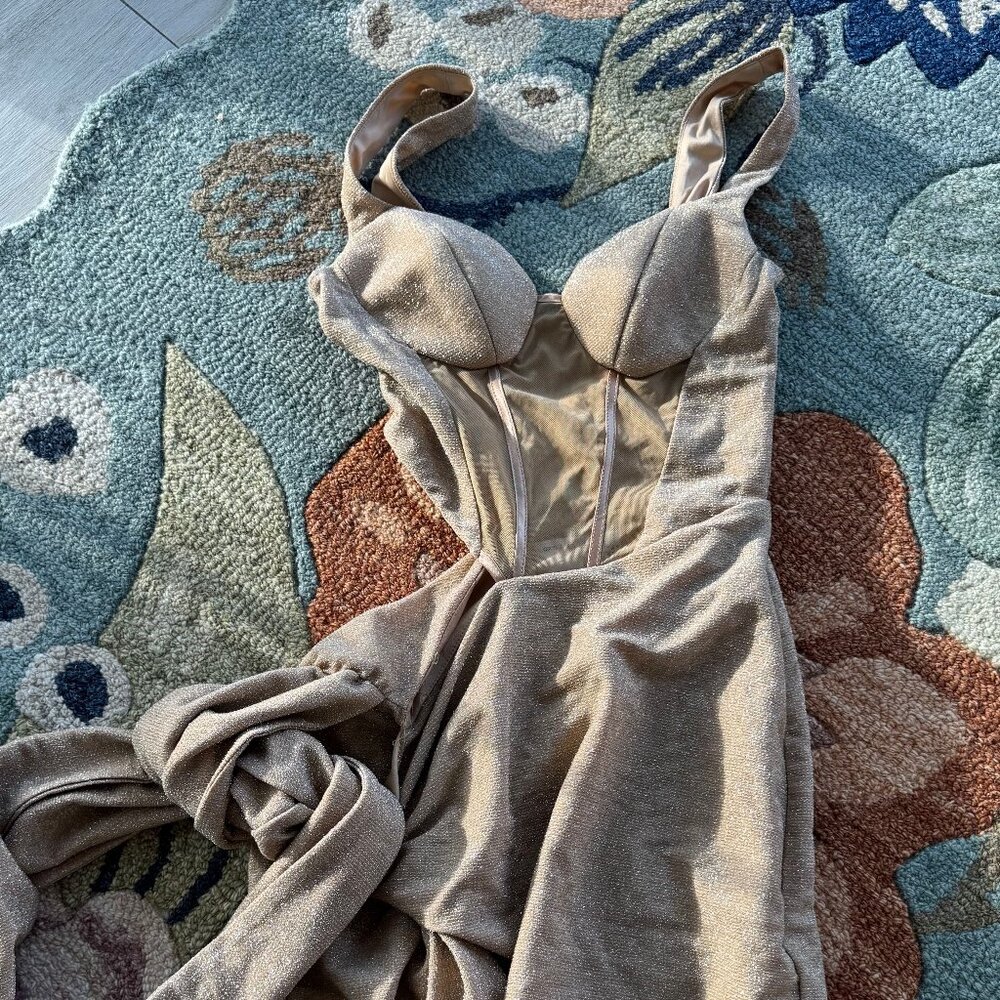 ASOS Design Beige Maxi Dress